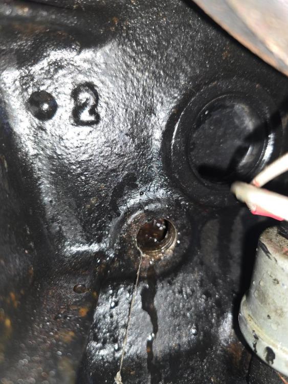 Need some info on rear block (CIH) coolant drain plug/hole, please ...